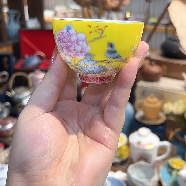 瓷片漂亮的小茶具啊