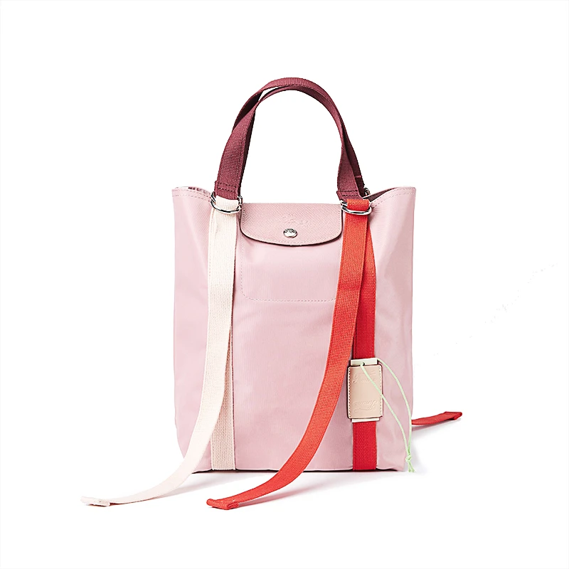 TIMINA/缇米娜撞色通勤单肩包轻便飘带包欧美复古单肩斜挎薯条包