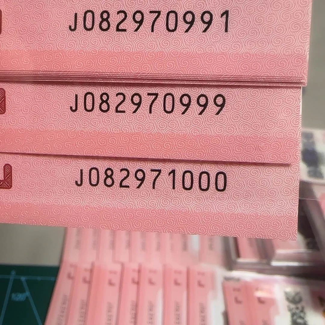 塑料蛇年纪念钞，无视双豹子标识