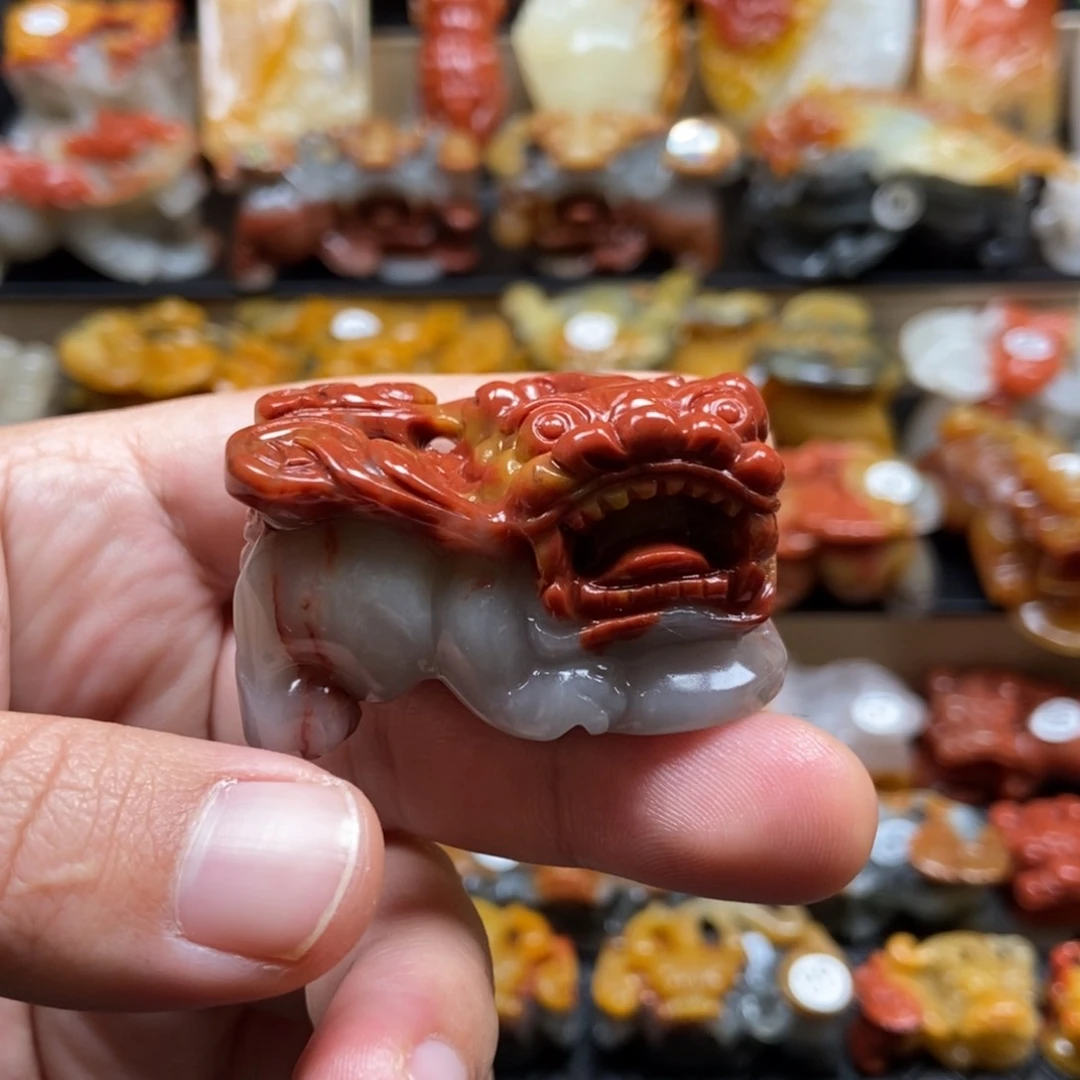 石英质玉（黄龙玉）挂件未镶嵌