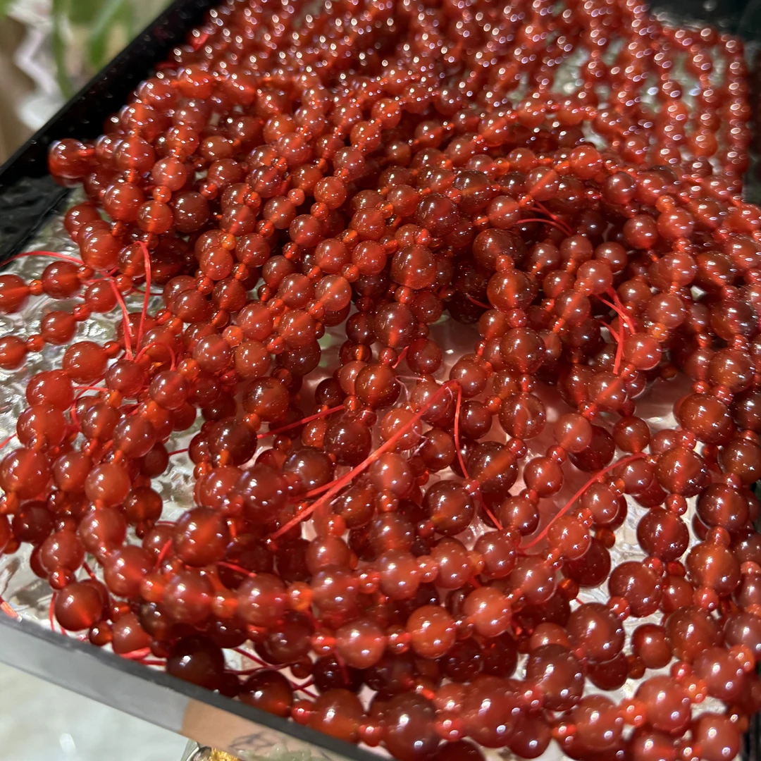 红玛瑙双圈手串天然10mm小众设计感高级轻奢闺蜜百搭