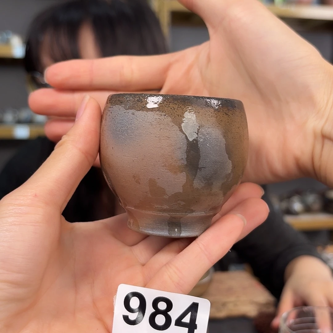 坭兴陶柴烧全手工原矿泥料杯