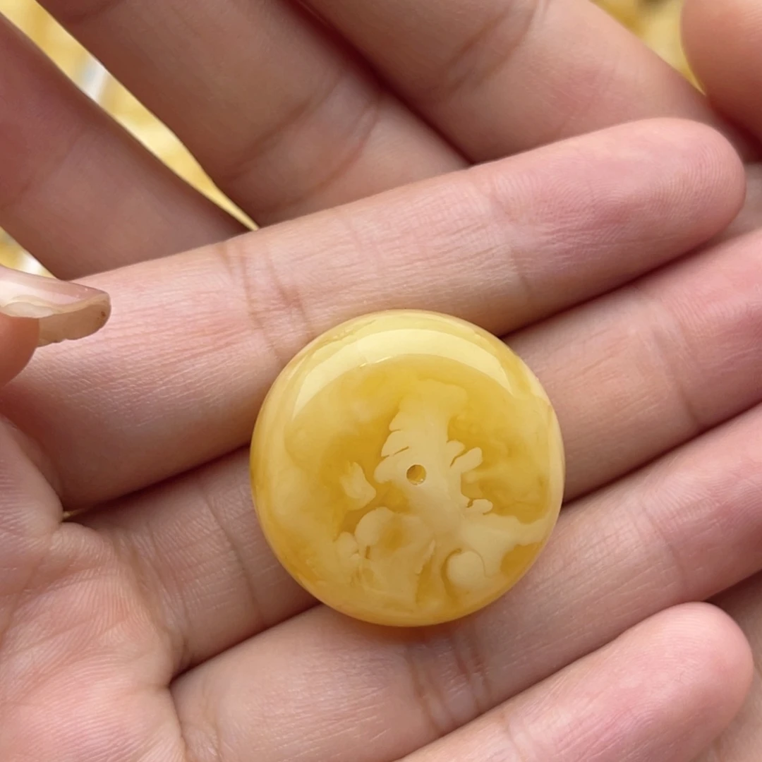 未镶嵌琥珀裸石·****✿蜜蜡墩子梦