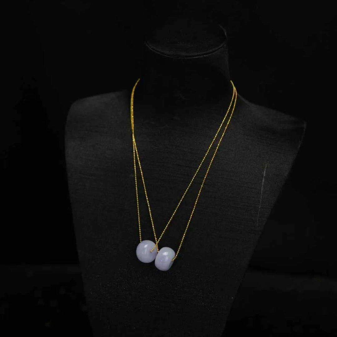 【初见珠宝】翡翠面包扣吊坠18-3C304X71【多样性发一件】18x11mm