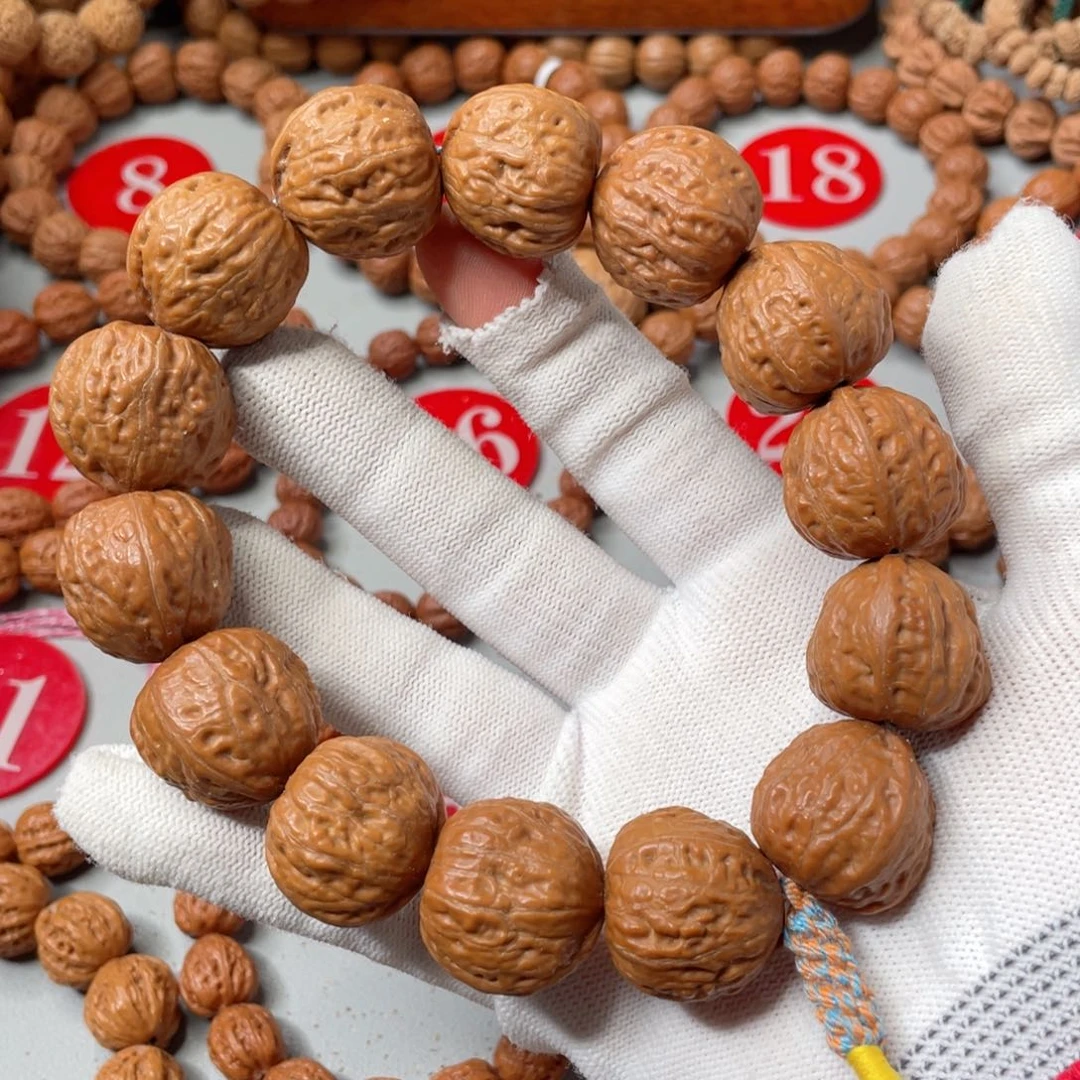 文玩核桃手串贝壳大金蟾24mmA24