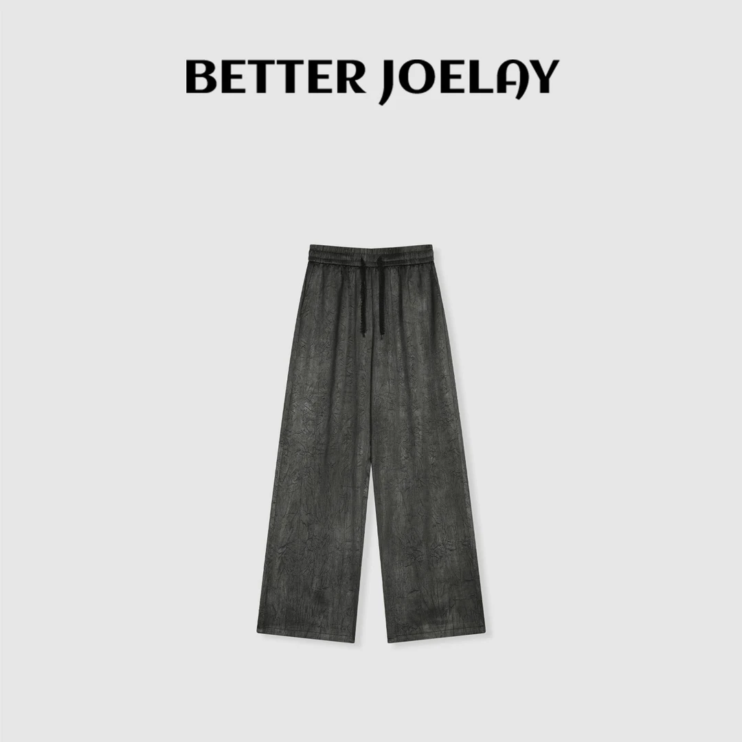 BETTER JOELAY-【竹影摇风】时尚休闲直筒裤子宽松百搭WL9907