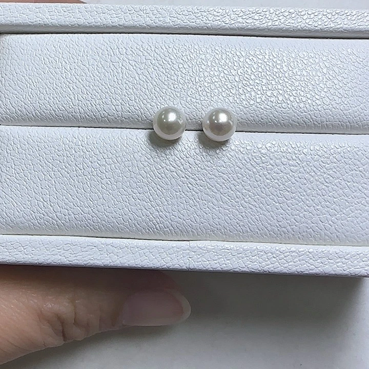 淡水珍珠耳饰银S925镶嵌