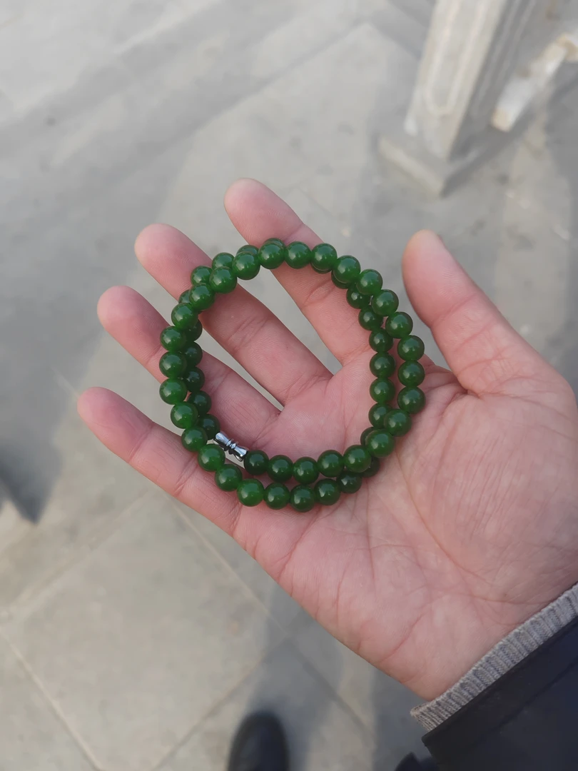 新疆山料辣菠菜绿妈妈女神链卡8高端奢华