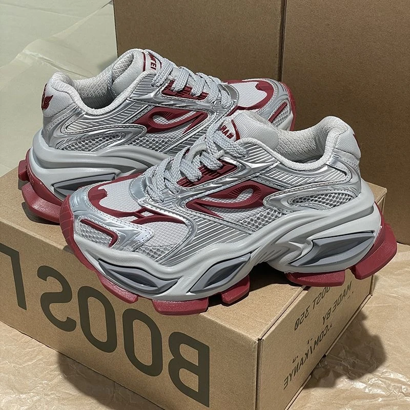 汪苏泷同款异瞳系列老爹鞋女款厚底增高运动休闲鞋2025新款情侣鞋