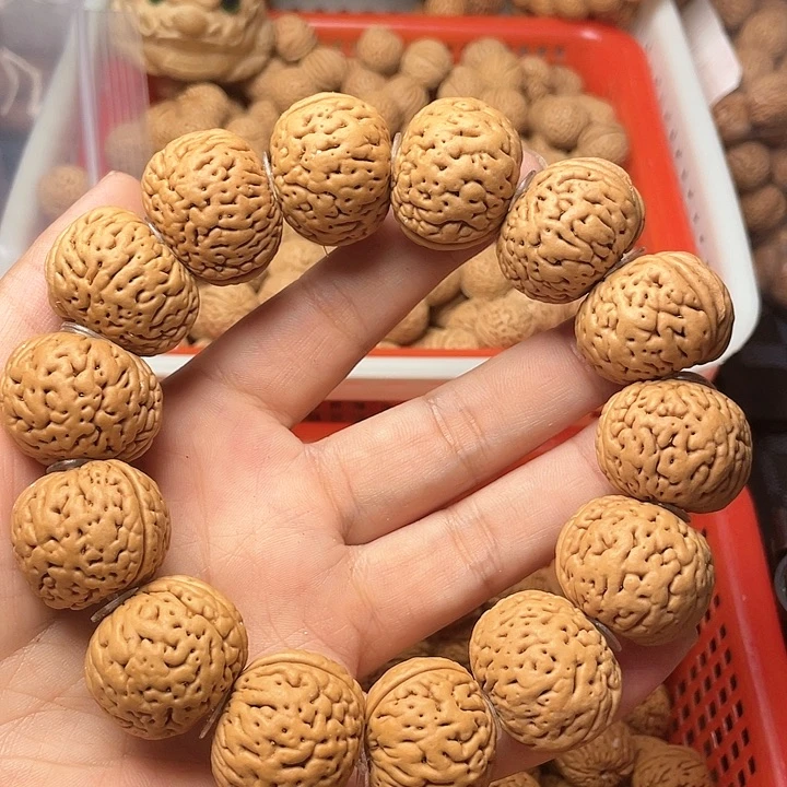 手串桃核小*候核桃手串23