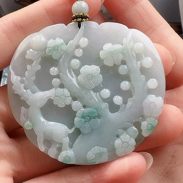 翡翠未镶嵌颈饰天然A货翡翠