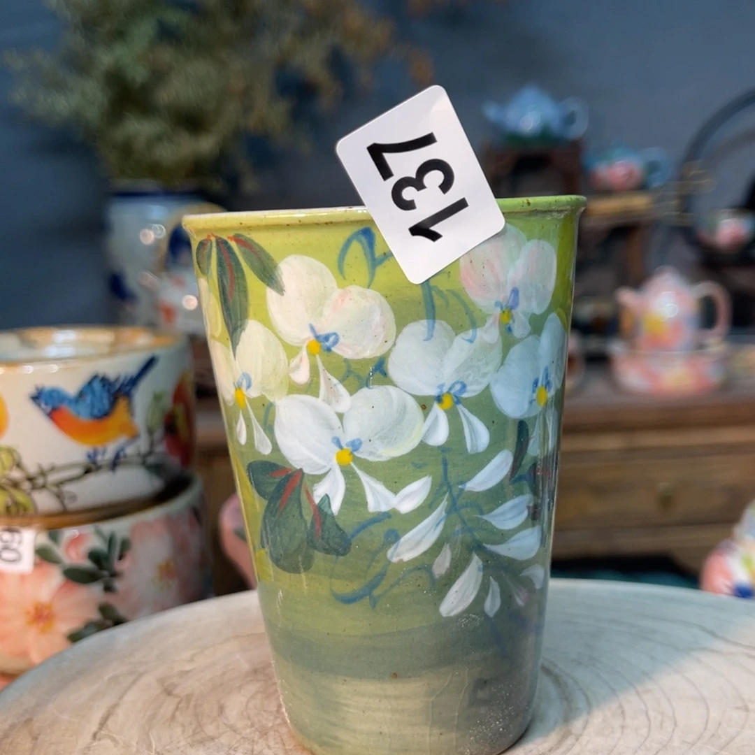 杯素浅陶瓷手工手绘