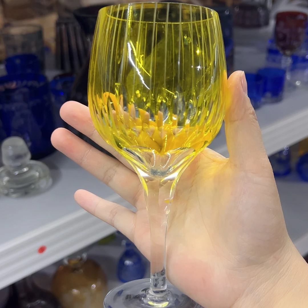 水晶玻璃平底款微瑕一个
