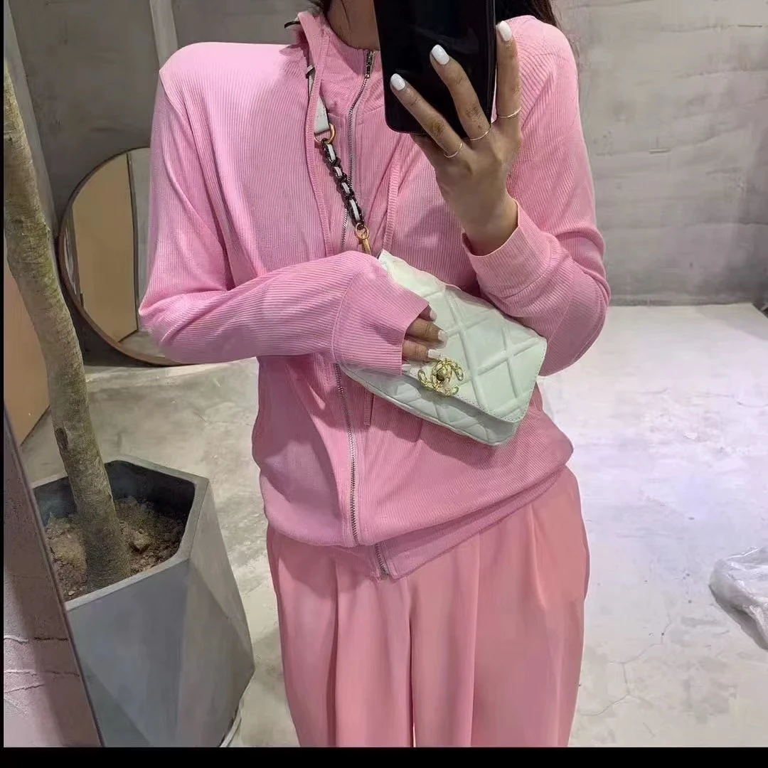 27392欧货高品质针织连帽开衫外套8013衣长62