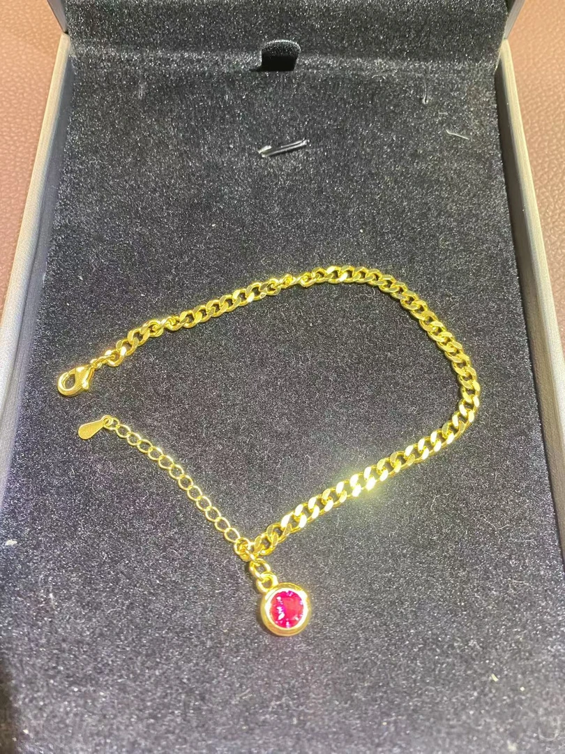 合金合成锆石手链 合成手链 【米米甄选 绚丽多彩】红色手链 W-2005