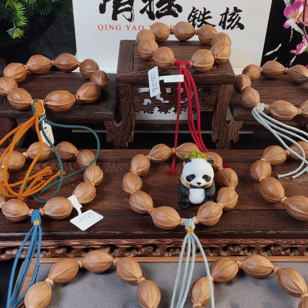 用***8橄榄核手串原生态梅林铁核