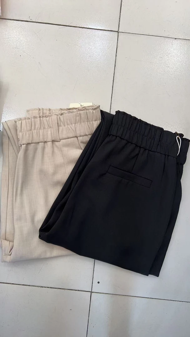 【玲玲】女式冰丝麻小西裤6717