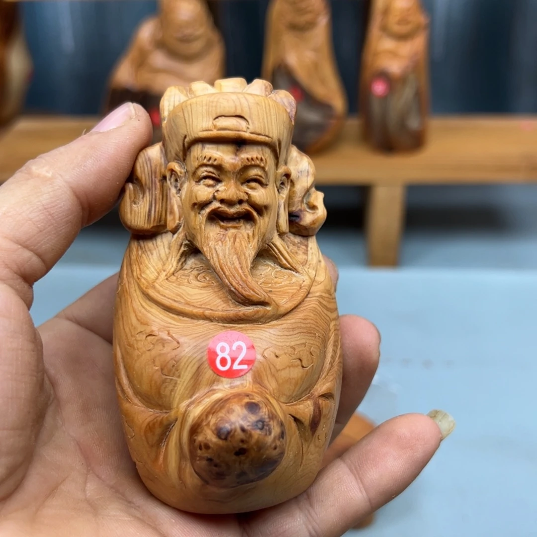 杰***了木崖柏木摆件手把件