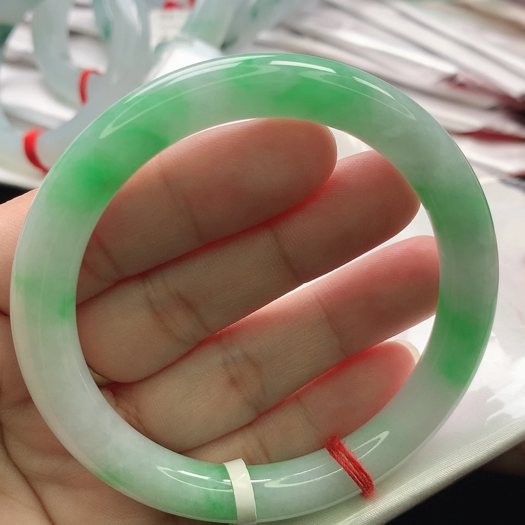翡翠未镶嵌手镯缅甸56