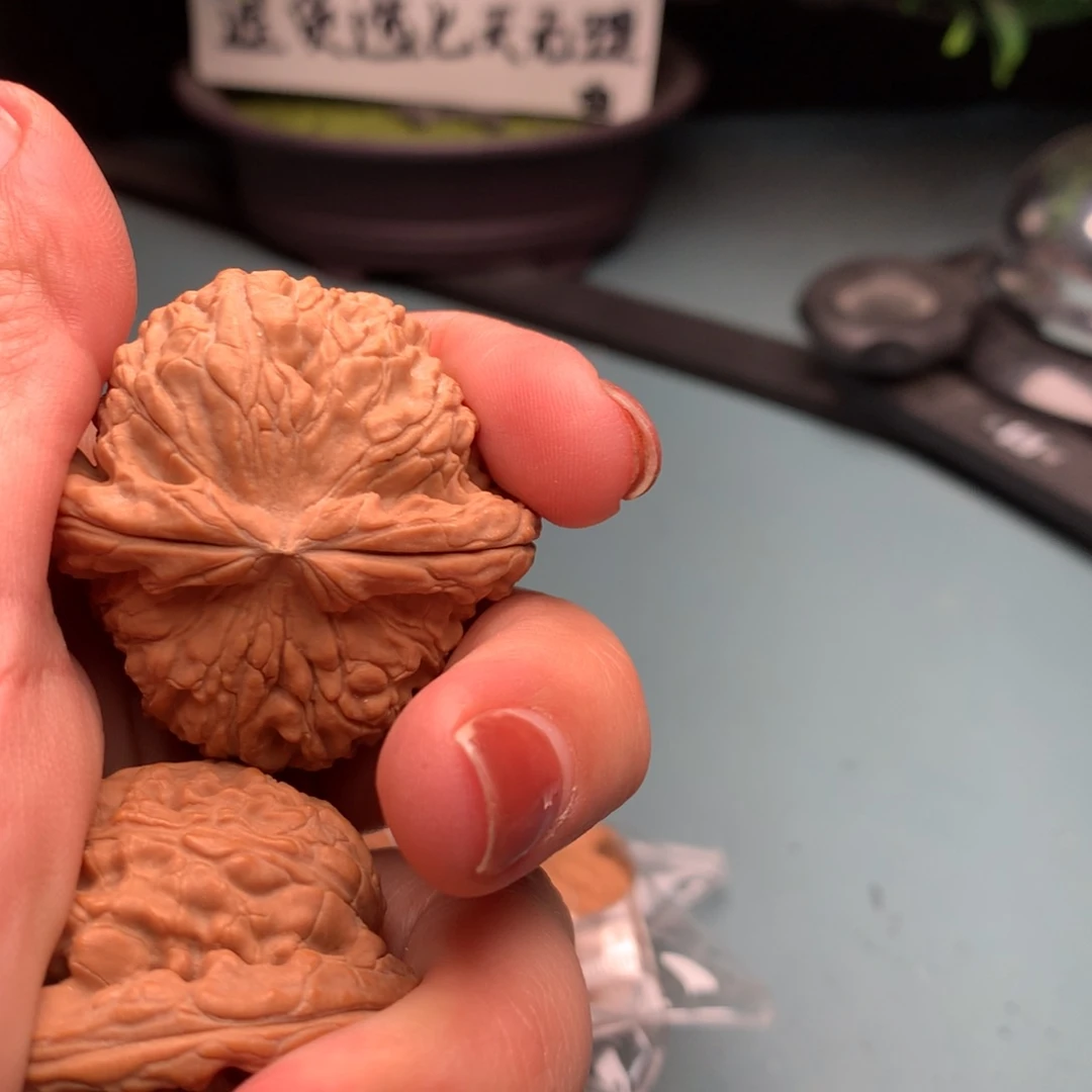 文玩核桃把件全品白狮子4445