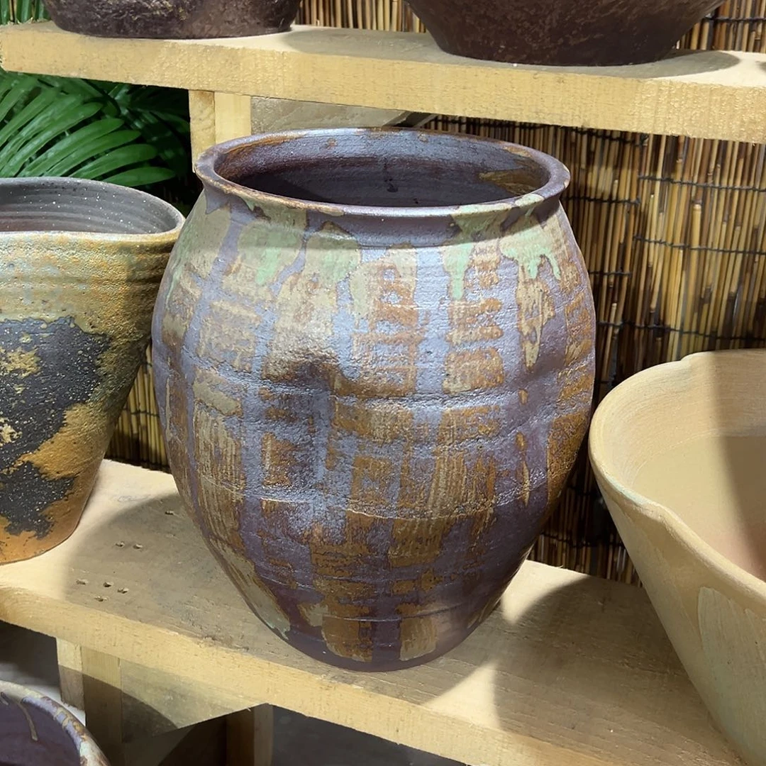 紫砂花盆高37/24花盆