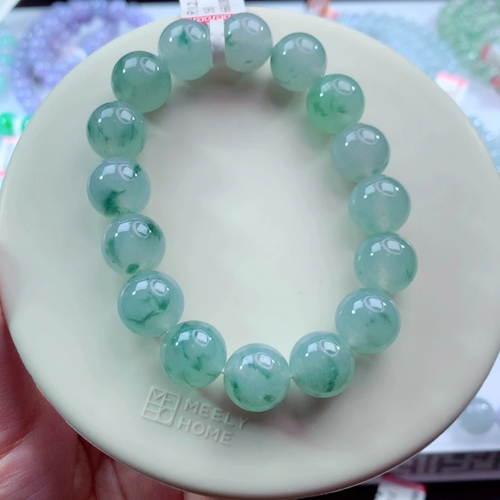翡翠未镶嵌手链卡12.6
