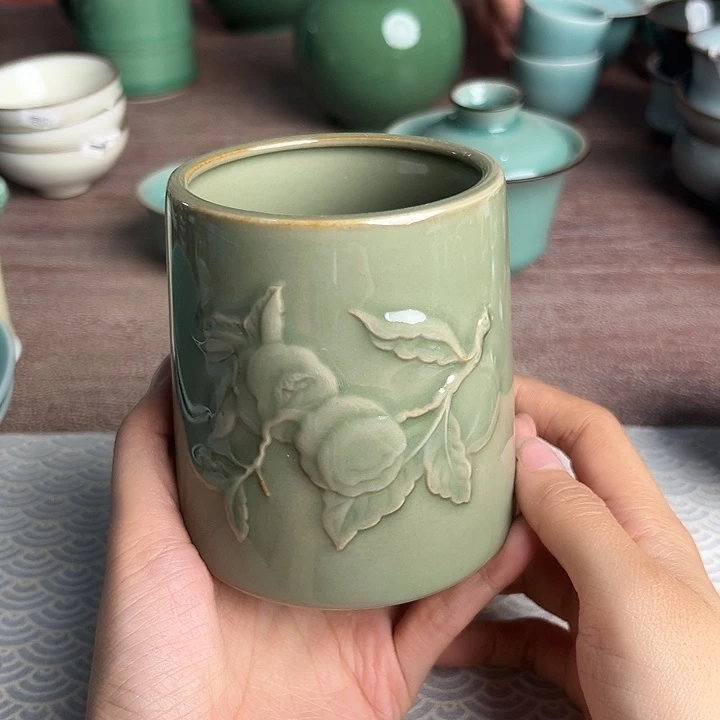 龙泉云间青瓷小米茶器
