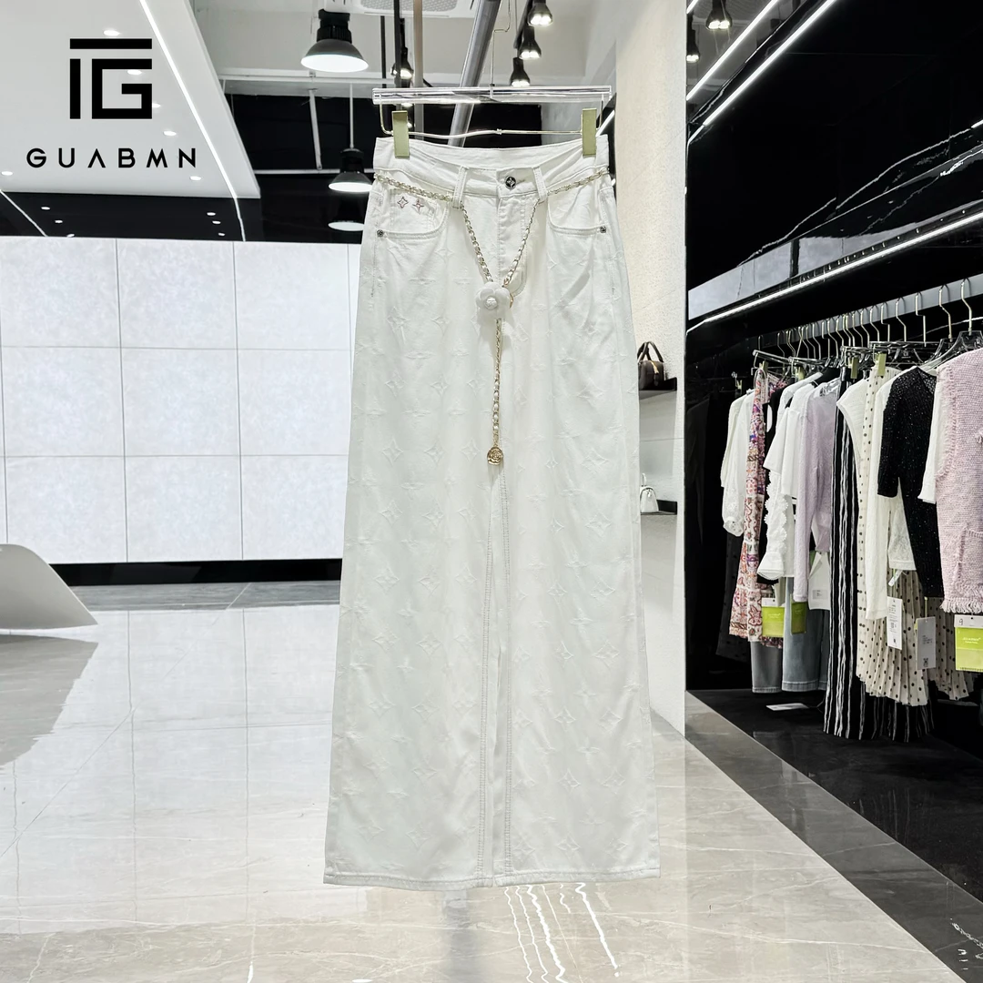 GUABMN2025夏季新款时尚女宽松显瘦百搭直筒阔腿裤休闲裤5397