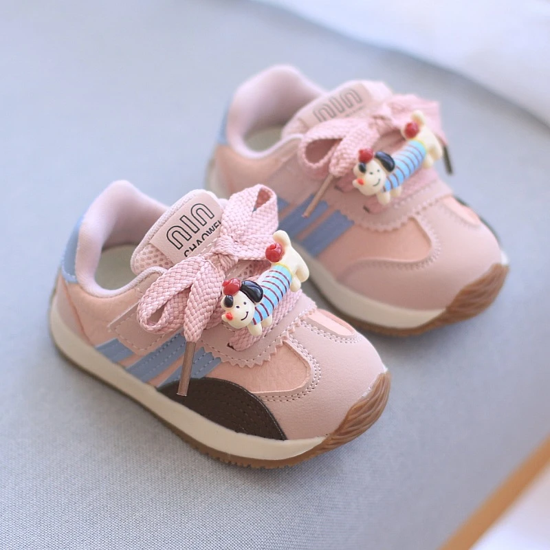 儿童学步鞋秋季新款魔术贴运动鞋女童男童软底防滑轻便休闲鞋韩版