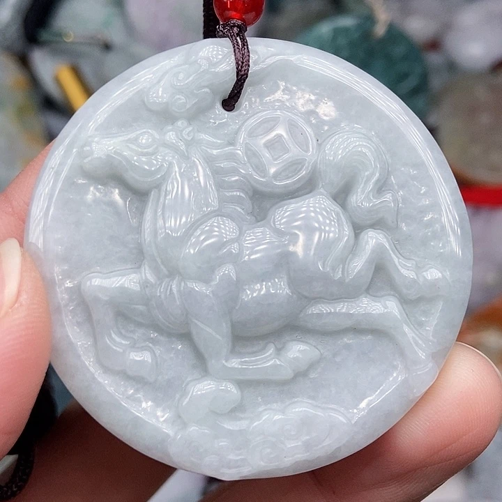 颈饰未镶嵌翡翠 翡翠