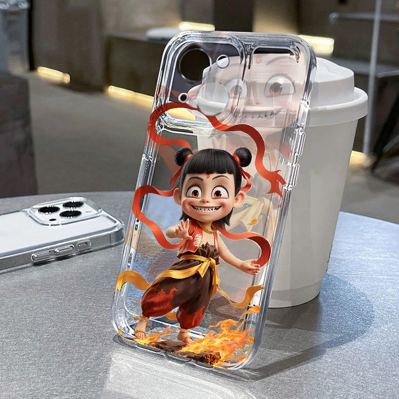 哪吒魔童闹海适用苹果14PROMAX手机壳16iPhone13创意12个性15简约