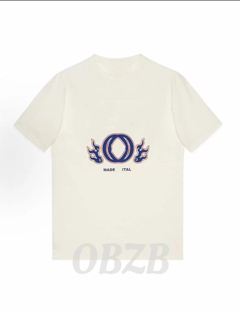 OBZB【G男女同款短袖】双G字母印花舒适百搭新款内搭外搭2020