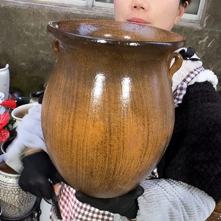 紫砂花盆正品口20高27
