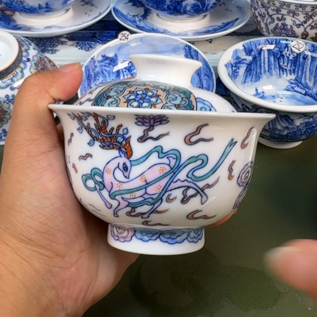 景德镇纯手绘茶具圆圆294