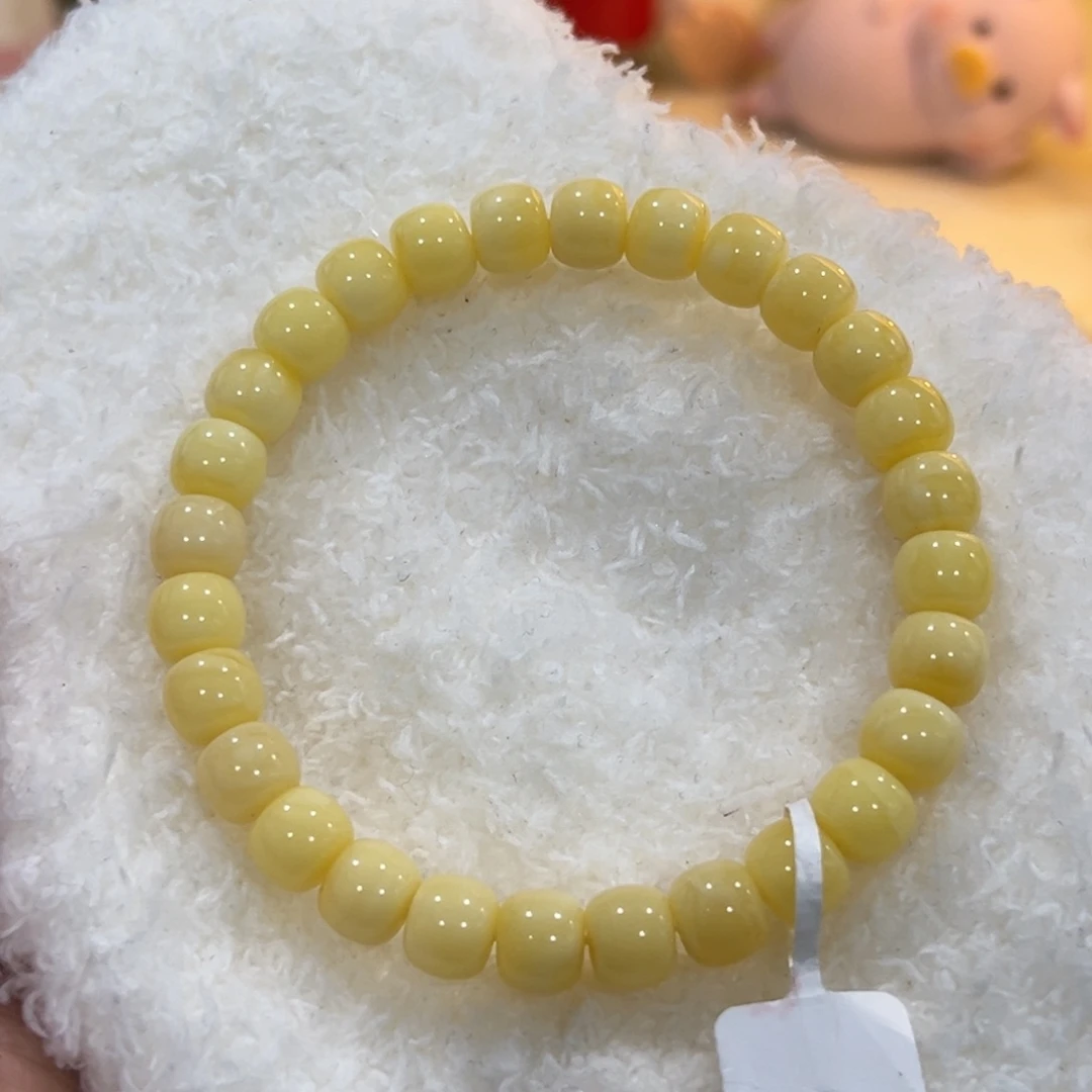 H***h蜜蜡未镶嵌手链8m阿尔卑斯老型单圈