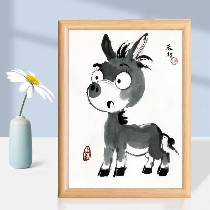 摆件玄关来财系列摆台挂画创意手工画家里百鸟朝凤