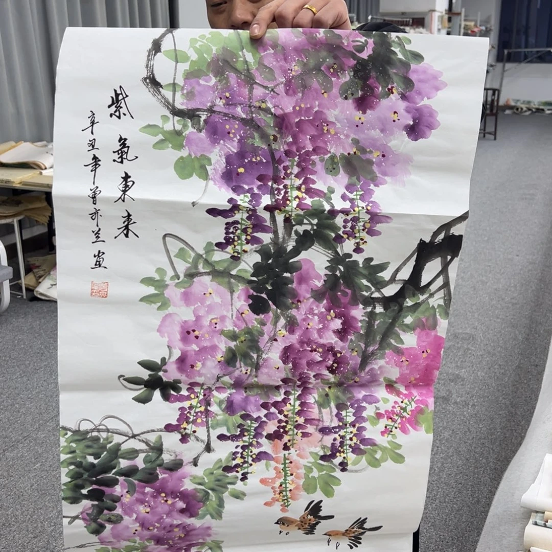 国画纯手绘字画宣纸