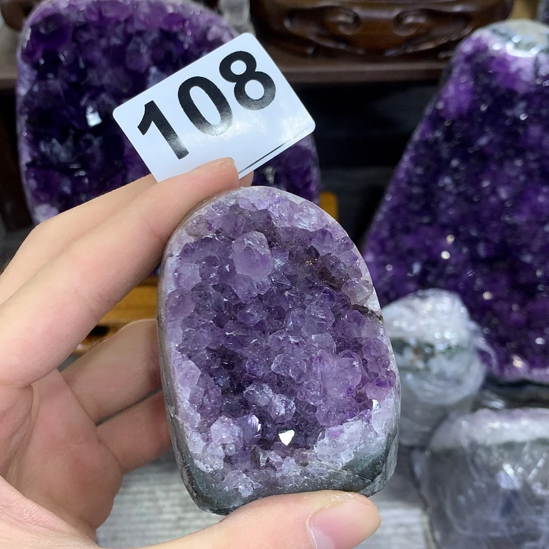 紫晶珠宝半成品未镶嵌108