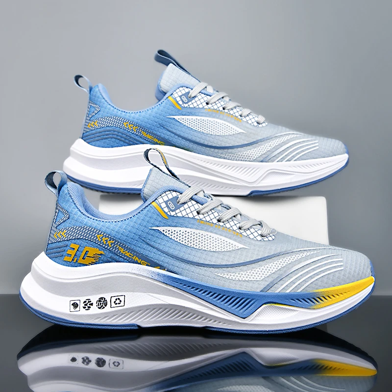 新款男鞋运动鞋潮鞋网面透气休闲鞋潮流时尚百搭跑步鞋子男士冲