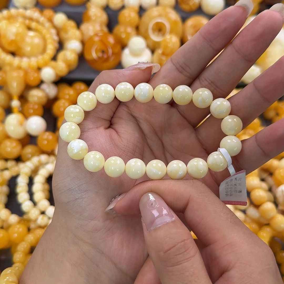 蜜蜡未镶嵌珠宝奇石同料11mm