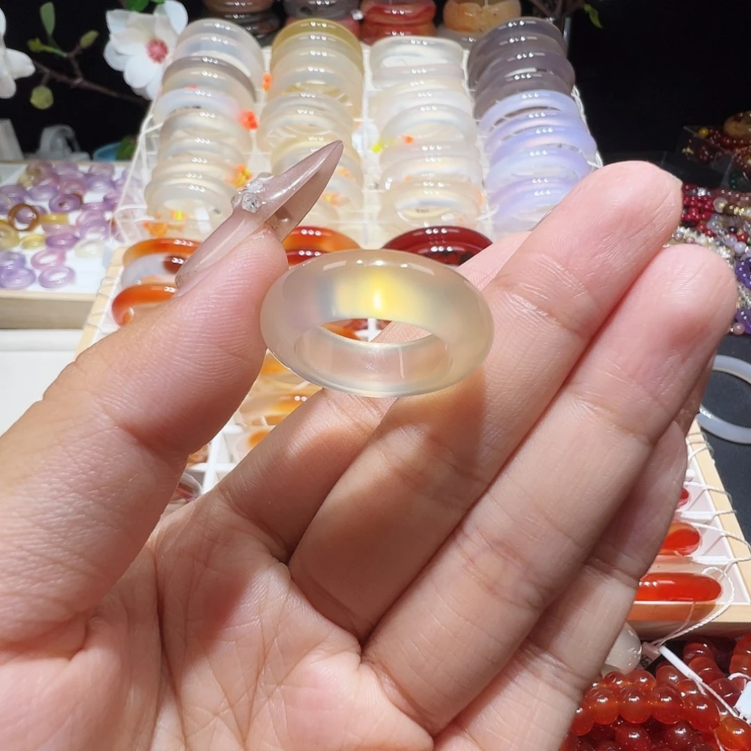 玛瑙/玉髓戒指未镶嵌