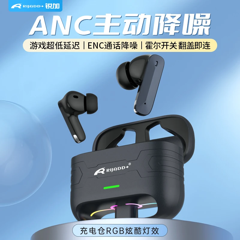 【官方推荐】RIJADD电竞版ANC降噪入耳式2025新款商务无线蓝牙耳机