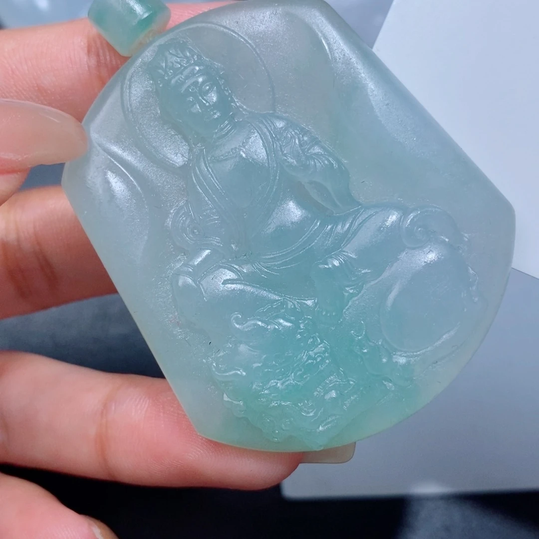定制翡翠未镶嵌定制翡翠毛货挂件