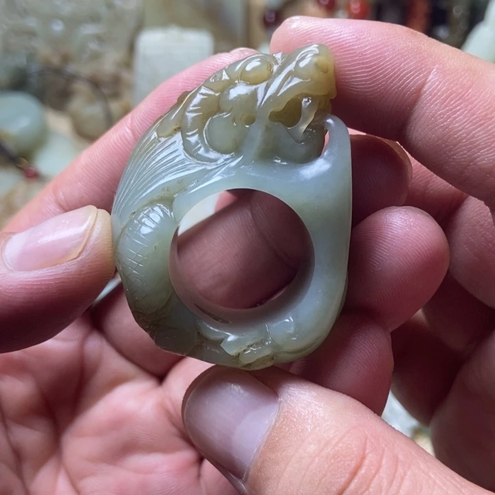 和田玉未镶嵌挂件