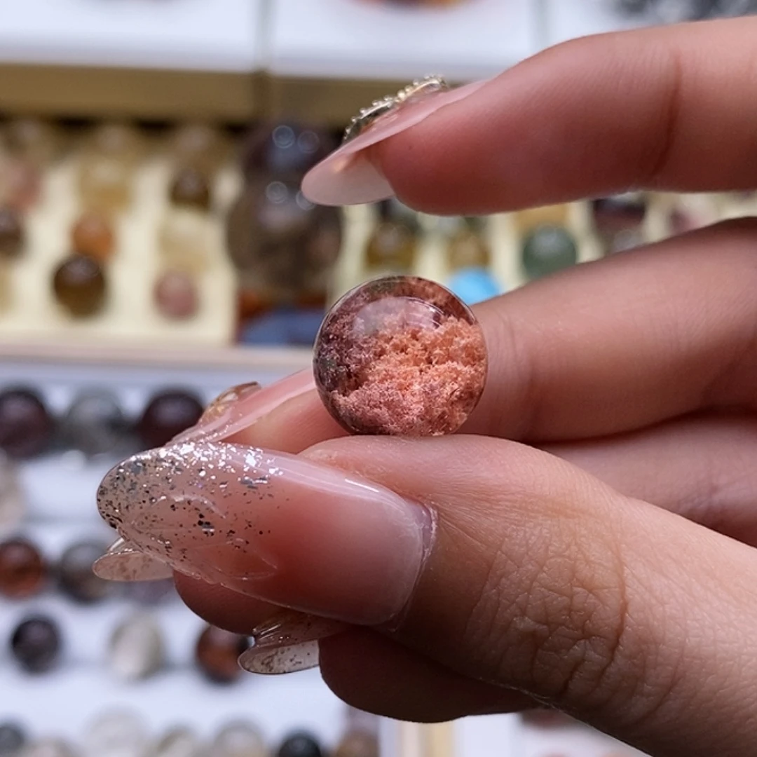 水晶颈饰未镶嵌点**川打孔no退换