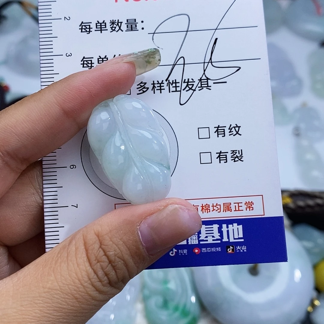 翡翠未镶嵌颈饰7259