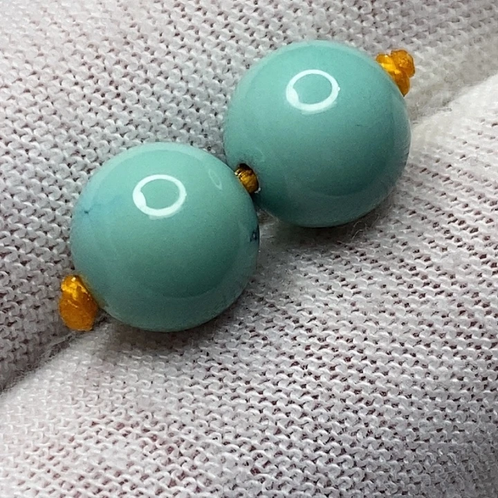 绿松石未镶嵌天然原矿 地大质检9.3 mm