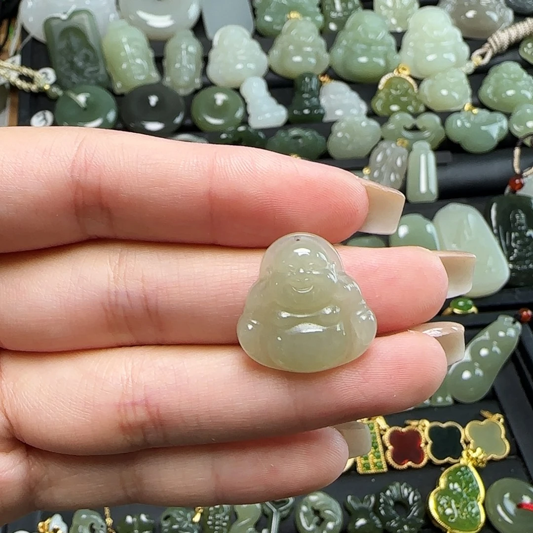 和田玉未镶嵌吊坠(不含链)