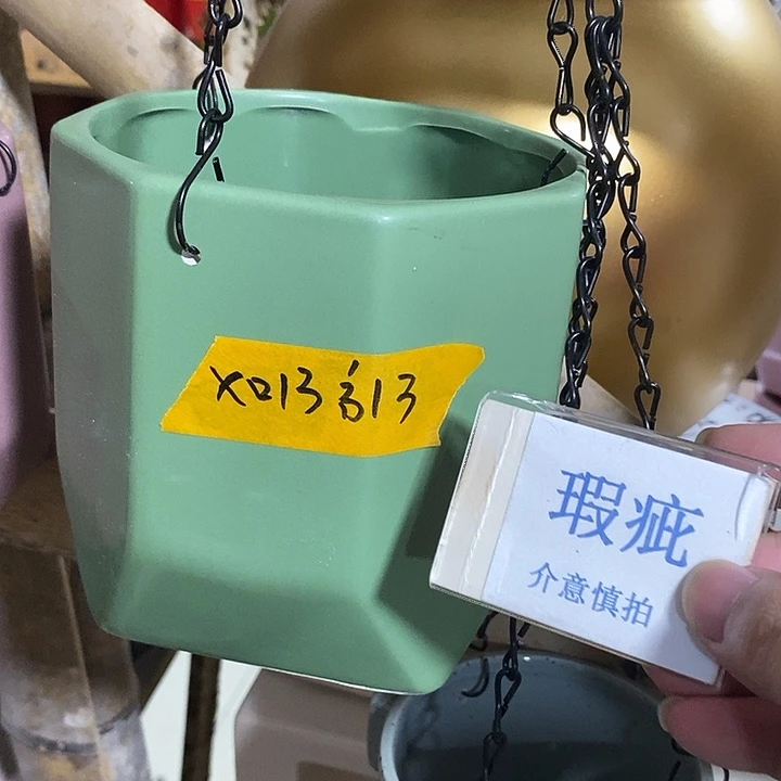 紫砂花盆多肉植物盆瑕疵有孔