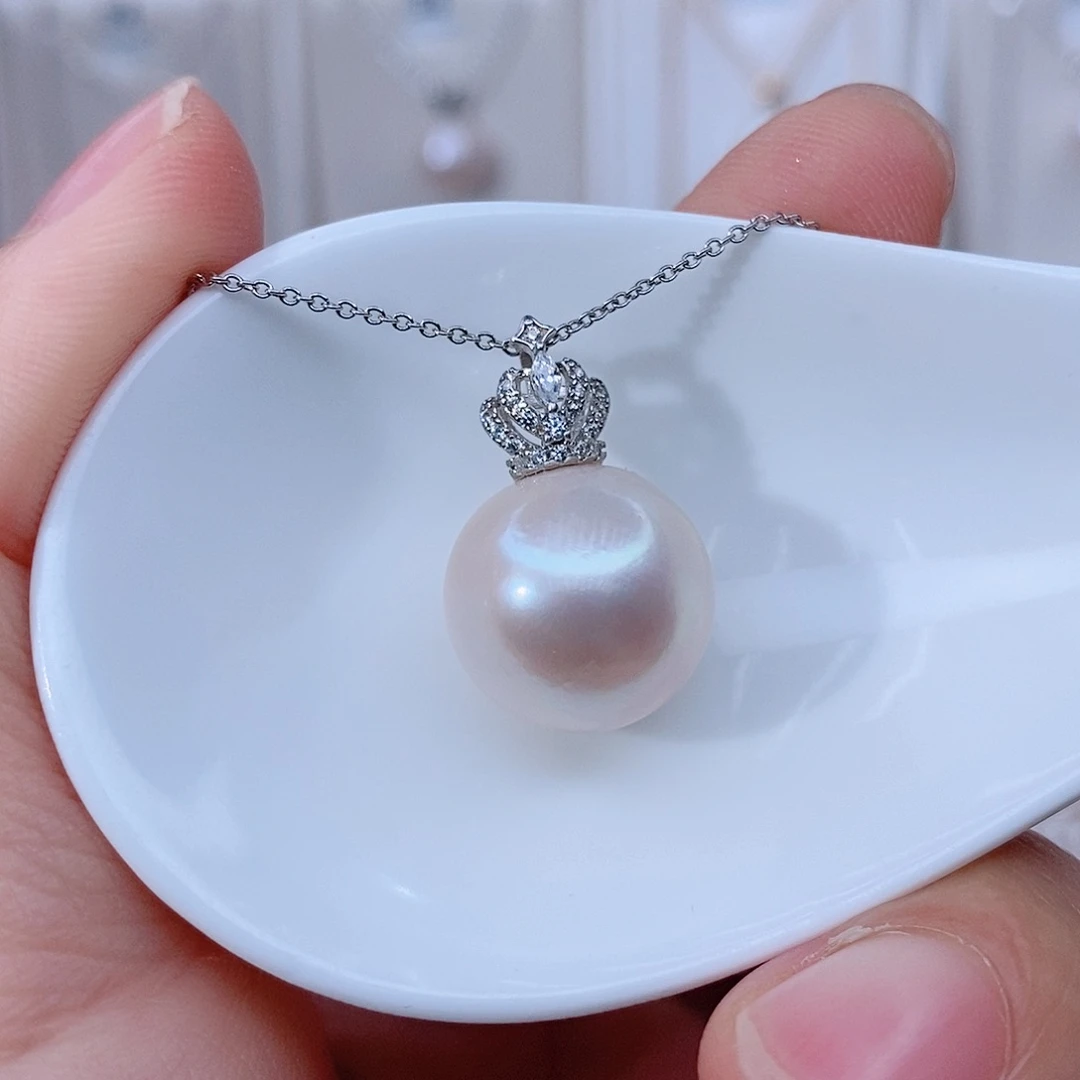 颈饰银S925镶嵌淡水珍珠M****i